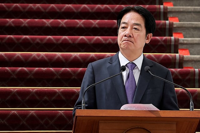 Taiwan's President Lai Ching-te holds a press conference in Taipei, Taiwan February 14, 2025. REUTERS/Ann Wang/File Photo