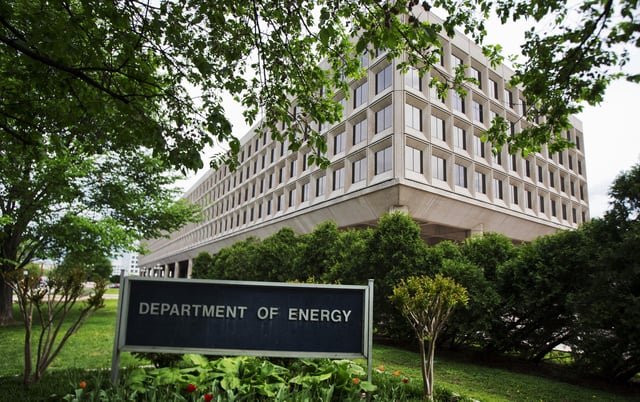 The Department of Energy building is seen in Washington, Friday, May 1, 2015.
