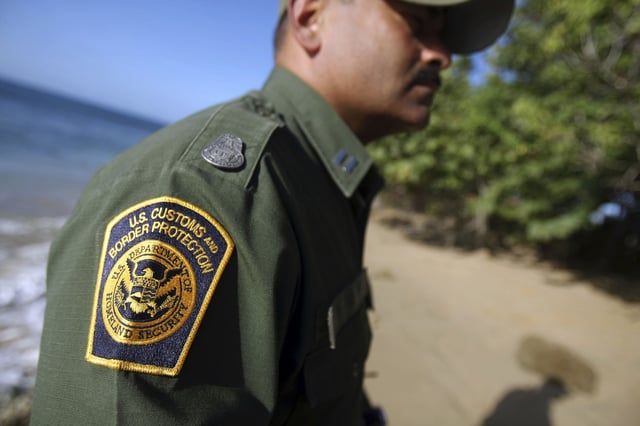 A U.S. Customs and Border Protection officer in Puerto Rico. Image for illustration purposes only.