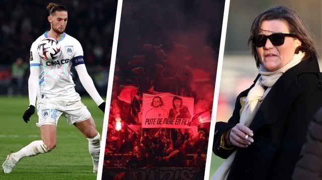 Adrien Rabiot (à gauche) et sa mère, Véronique (à droite) n’ont pas été épargnés dimanche, dans les tribunes du Parc des Princes...