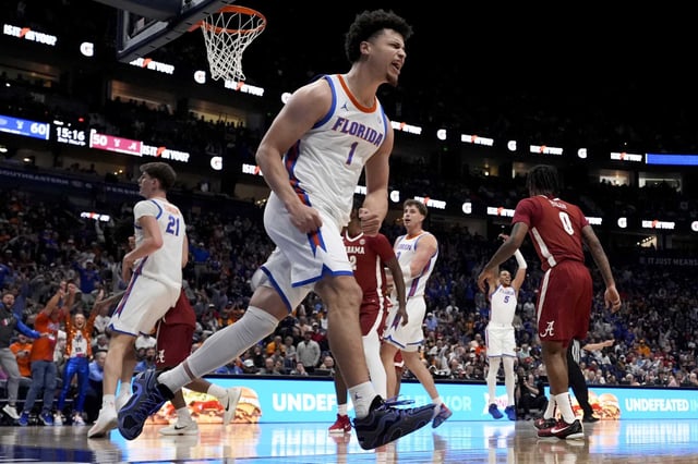 Florida guard Walter Clayton Jr. (1) may be the best pure player in the NCAA Tournament.
