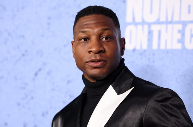 In a newly released audio clip, Jonathan Majors, pictured, can reportedly be heard admitting to his assault of former girlfriend Grace Jabbari.