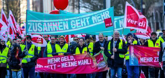 Verdi-Streik am Donnerstag in Rostock