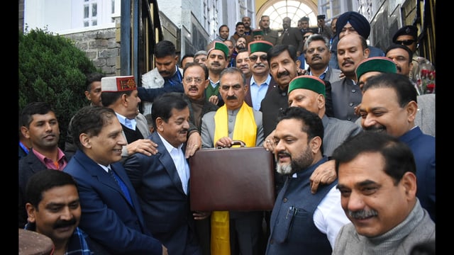 CM Sukhu said that in 2025-26, the revenue receipts are estimated to be ₹42,343 crore and the total expenditure is projected at ₹48,733 crore (HT Photo)