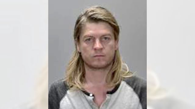 FILE – This July 26, 2015 photo provided by the Renville County Jail shows Puddle of Mudd singer Wes Scantlin, who had been pulled over and faced DUI charges. He was pulled over Wednesday, July 6, 2015, for a traffic violation east of Sturgis, S.D.  The rock group has had concerts in the area  (Renville County Jail/Star Tribune via AP)