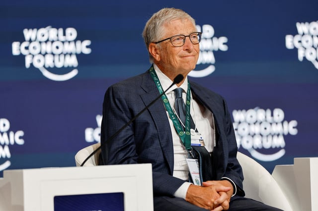 Bill Gates, Co-Chair of the Bill & Melinda Gates Foundation attends the World Economic Forum (WEF) in Riyadh, Saudi Arabia, April 28, 2024/File Photo