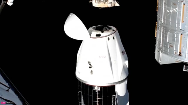 A SpaceX Crew Dragon capsule carrying Butch Wilmore and Suni Williams, two veteran NASA astronauts who have been stuck on the International Space Station for nine months, and Roscosmos cosmonaut Aleksandr Gorbunov and NASA astronaut Nick Hague, undocks from the ISS to begin a journey to return to Earth March 18, 2025 in this still image taken from video.   NASA/Handout via REUTERS