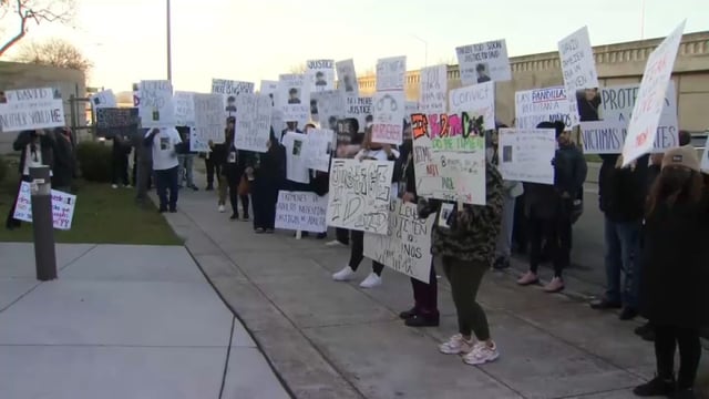 A rally outside Santa Clara County Juvenile Hall for teen stabbing victim David Gutierrez of Redwood City. (March 18, 2025)
