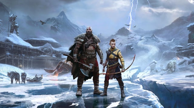 This action-adventure video game sequel follows Kratos and Atreus as they brace themselves for the impending arrival of Ragnarök.