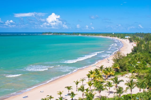 An aerial view of a beach in Puerto Rico, on the east end of San Juan. The FBI is reminding spring break travelers to be aware of potential risks and take proactive steps to ensure their safety.(Stevengaertner/Dreamstime/TNS)