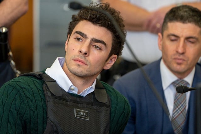 Luigi Mangione attends a hearing at Manhattan Criminal Court on February 21, 2025, in New York City. Mangione is accused of slaying of UnitedHealthcare CEO Brian Thompson late last year and is making his first appearance on state charges of murder as an act of terrorism. He is facing 11 counts for the Dec. 4 shooting of Thompson outside a midtown Manhattan hotel, which set off a massive manhunt. He is also facing federal charges of murder and other charges in Pennsylvania, where he was arrested. (Photo by Steven Hirsch - Pool/Getty Images)