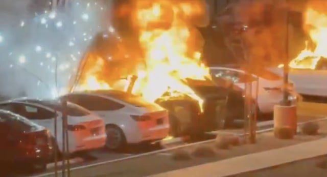 Tesla Las Vegas fire