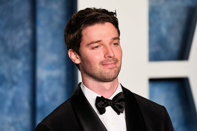 Patrick Schwarzenegger attends the 2023 Vanity Fair Oscar Party Hosted By Radhika Jones at Wallis Annenberg Center for the Performing Arts on March 12, 2023 in Beverly Hills.