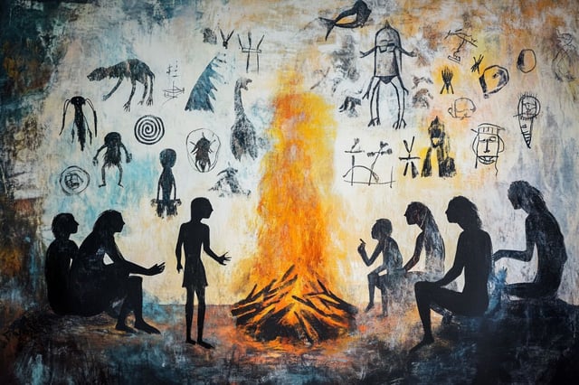 Among the co-authors, Tattersall has most prominently propounded the view that language served as a kind of ignition for symbolic thinking and other organized activities. Credit: Neuroscience News