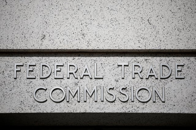 A view of signage at the Federal Trade Commission (FTC) headquarters in Washington, D.C., U.S., November 24, 2024. REUTERS/Benoit Tessier/File Photo/File Photo