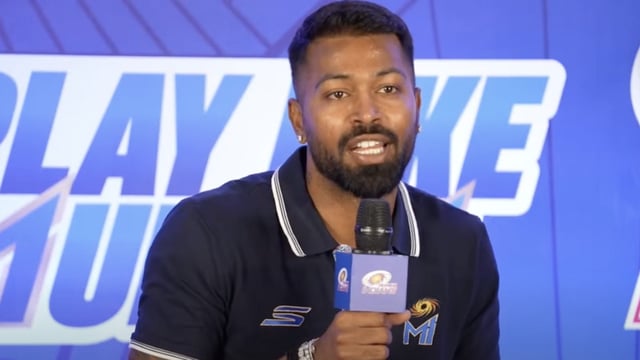 Hardik Pandya addresses a press conference