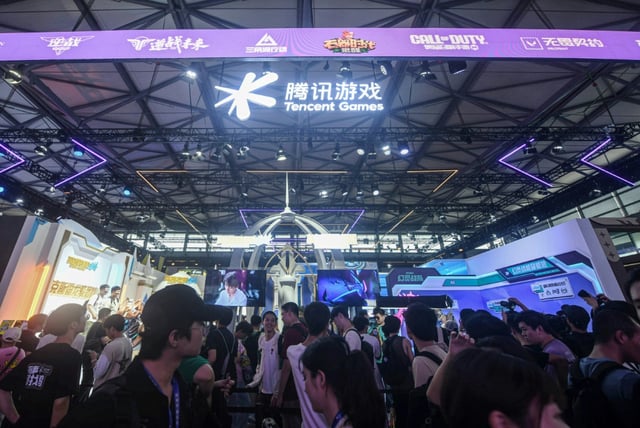 Chinese internet and gaming giant Tencent's 2024 fourth-quarter profit surged 90 percent as it accelerates a push into artificial intelligence