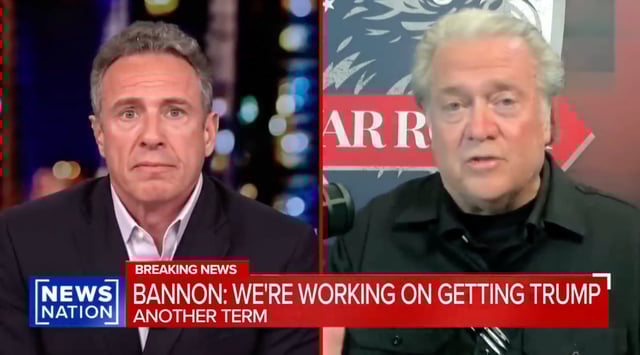 Steve Bannon appears on NewsNation on March 18, 2025.