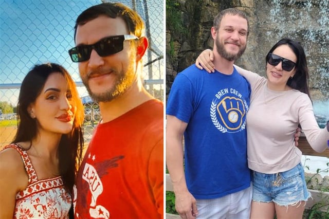 Bradley Bartell&#39;s alongside his wife Camila Muñoz before she was arrested by ICE agents.