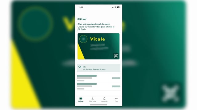 La nouvelle carte Vitale dématérialisée peut être utilisée chez les professionnels de santé équipés pour la lire.