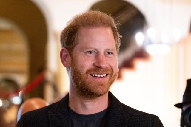 Prince Harry attends the One805 Rock for Responders benefit at The Granada Theatre in Santa Barbara, California, on March 8, 2025.