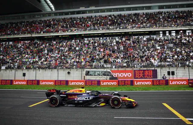 Formula One F1 - Chinese Grand Prix - Shanghai International Circuit, Shanghai, China - April 21, 2024 Red Bull's Max Verstappen in action during the race Pool via REUTERS/Andres Martinez Casares/File Photo