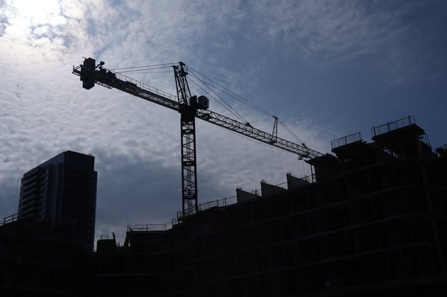 A new condo development is constructed  in Toronto, Friday, Feb. 23, 2023. THE CANADIAN PRESS/Chris Young