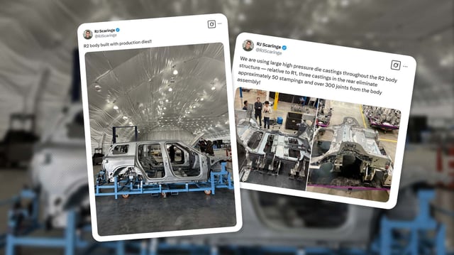 See The Rivian R2's Production-Ready Body Months Before It Launches:  Rivian R2, News