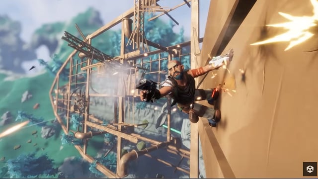 A screenshot from a Unity sizzle reel