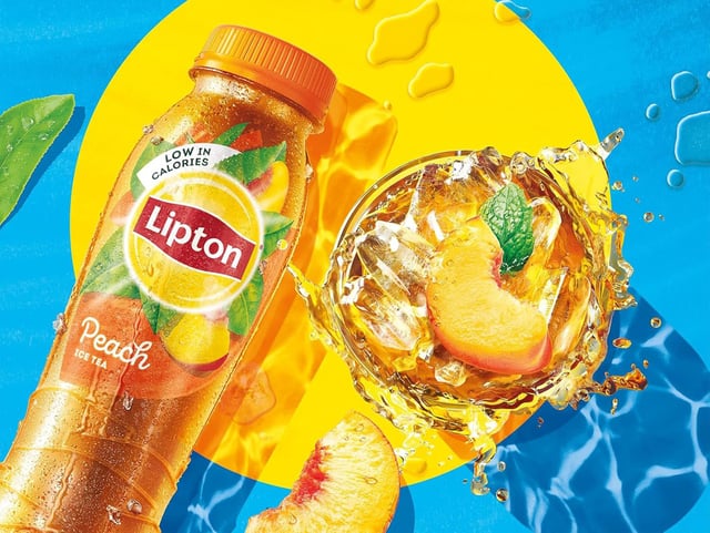 Lipton peach iced tea.