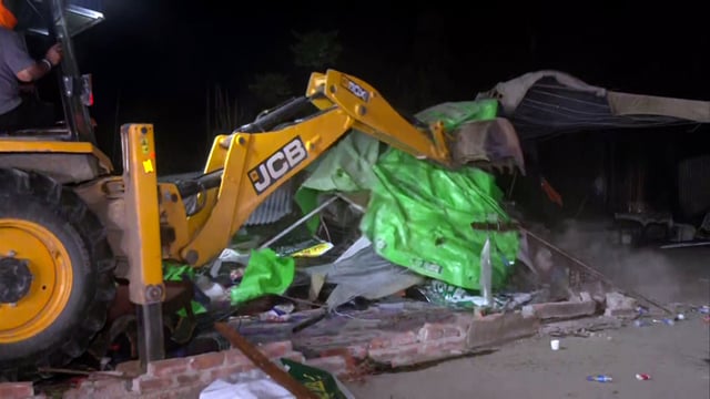 Punjab Police demolished tents at the Punjab-Haryana Shambhu Border, where farmers had been protesting over various demands on Wednesday.