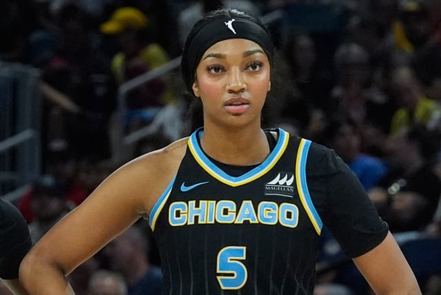 Chicago Sky forward Angel Reese, shown at a gamee in 2024, is featured in a couple of McDonald’s promotions. (AP photo/Erin Hooley)