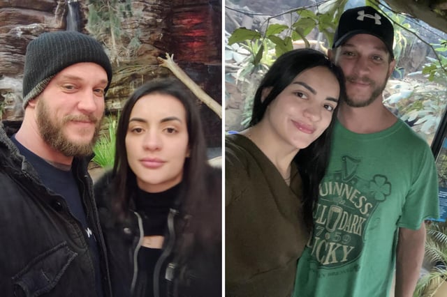 Bradley Bartell&#39;s alongside his wife Camila Muñoz before she was arrested by ICE agents.