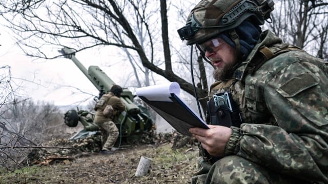 Ukrainische Soldaten (hier im Einsatz bei Saporischschja)
