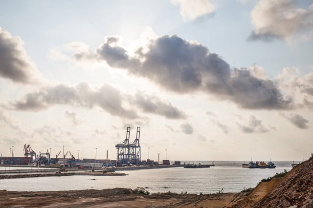 Le terminal géré par un consortium comprenant notamment le groupe Bolloré dans le port de Kribi, au Cameroun, en 2018.