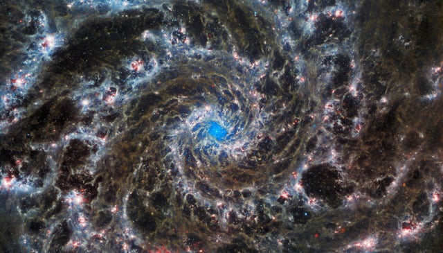 View of M74, otherwise known as the Phantom Galaxy, taken by the NASA/ESA/CSA James Webb Space Telescope, in this handout image released August 29, 2022. NASA/ESA/CSA James Webb Space Telescope/Handout via REUTERS/File Photo