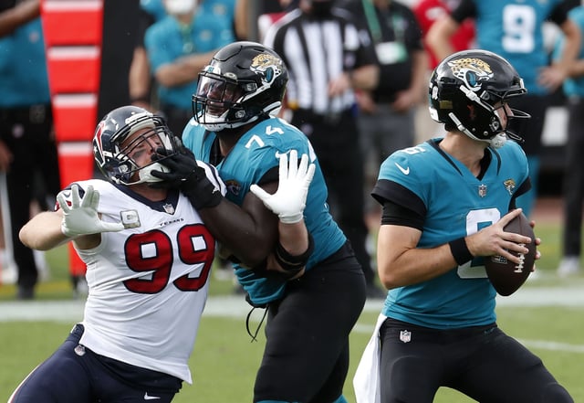 New Texans offensive tackle Cam Robinson saw plenty of Houston, including the retired J.J. Watt, during two games a year with AFC South rival Jacksonville.