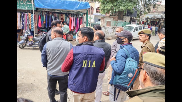 A total of 12 locations in Jammu district were searched as part of the operation, and several incriminatory materials linking the terrorists with OGWs were seized. (ANI)