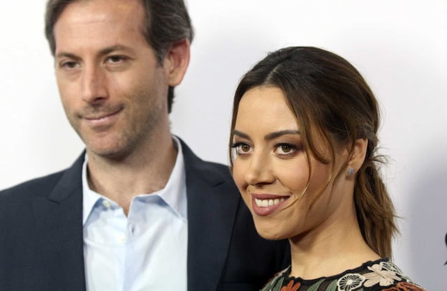Aubrey Plaza, right, and Jeff Baena arrive at the premiere of “The Little Hours” at the 2017 Los Angeles Film Festival in Culver City on June 19, 2017. Plaza and Baena had been separated for several months before the indie film director’s death, according to a report Wednesday from the Los Angeles County Medical Examiner-Coroner.