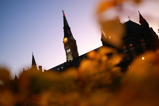 A general view shows Georgetown University in Washington, U.S., October 18, 2024. REUTERS/Jose Luis Gonzalez/File Photo