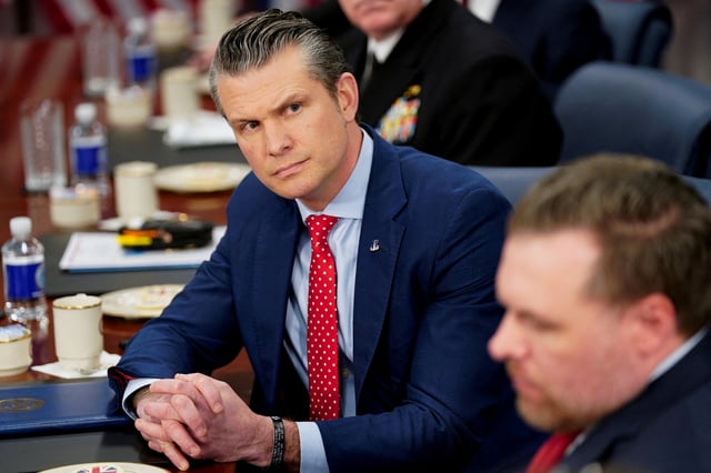 Le ministre de la Défense américain, Pete Hegseth.