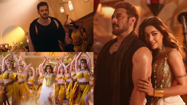 Salman Khan and Rashmika Mandanna in stills from Sikandar.