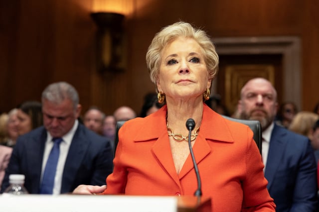 La ministre de l’Éducation Linda McMahon.