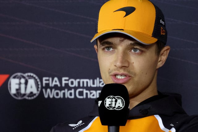 Formula One F1 - Chinese Grand Prix - Shanghai International Circuit, Shanghai, China - March 20, 2025 McLaren's Lando Norris during a press conference ahead of the Chinese Grand Prix REUTERS/Go Nakamura/File Photo