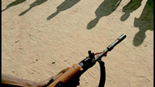 The statement further said that the two bodies of Maoists were recovered along with firearms and explosives (HT photo)