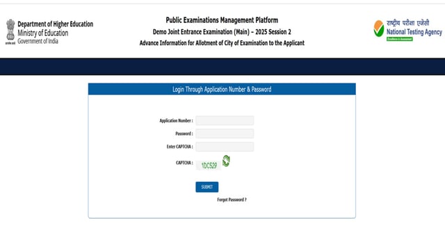 JEE Mains 2025 Session 2: City intimation slip out, direct link here 