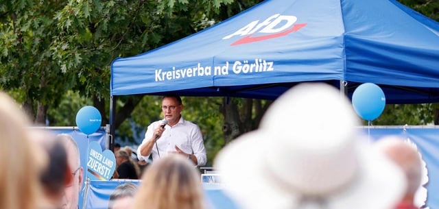 Der Co-Chef der AfD, Tino Chrupalla, in Sachsen