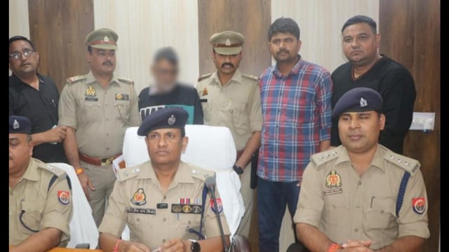 Despite these allegations, Rajneesh Kumar continued to serve as the chief proctor at PC Bagla Degree College in Hathras. (Sourced)