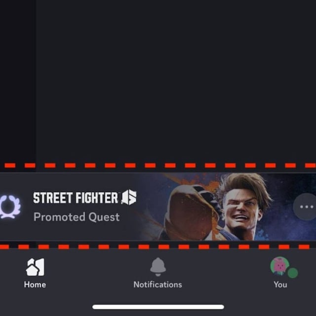 Discord mobile ads banner