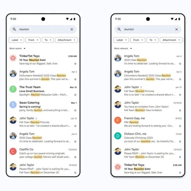 Gmail is getting AI-powered search results.